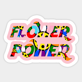 Flower Power Sticker